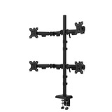 Neomounts DS60-600BL2-2 Quadruple monitorarm voor vier schermen 10-32" Zwart
