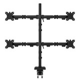 Neomounts DS60-600BL2-2 Quadruple monitorarm voor vier schermen 10-32" Zwart