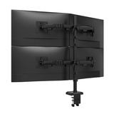 Neomounts DS60-600BL2-2 Quadruple monitorarm voor vier schermen 10-32" Zwart