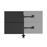 Neomounts DS60-600BL2-2 Quadruple monitorarm voor vier schermen 10-32" Zwart