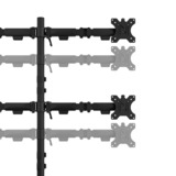 Neomounts DS60-600BL2-2 Quadruple monitorarm voor vier schermen 10-32" Zwart