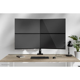 Neomounts DS60-600BL2-2 Quadruple monitorarm voor vier schermen 10-32" Zwart