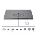 Philips Brilliance 27E3U7903 27" 5K UHD monitor Grijs, HDMI, Thunderbolt 4, USB, LAN, Webcam