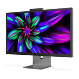 Philips Brilliance 27E3U7903 27" 5K Ultra HD monitor Grijs, 1x HDMI, 2x USB-C, 2x USB-A, 2x Thunderbolt, 1x RJ-45, Webcam
