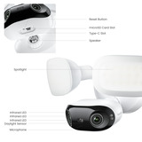 Reolink F751W Elite Floodlight WiFi beveiligingscamera Wit, UHD 4K, WiFi