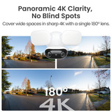 Reolink F751W Elite Floodlight WiFi beveiligingscamera Wit, UHD 4K, WiFi
