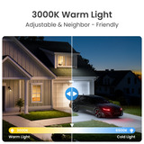 Reolink F751W Elite Floodlight WiFi beveiligingscamera Wit, UHD 4K, WiFi