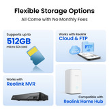 Reolink F751W Elite Floodlight WiFi beveiligingscamera Wit, UHD 4K, WiFi