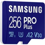 SAMSUNG PRO Plus 256 GB microSDXC (2021) geheugenkaart Blauw, UHS-I U3, Class 10, V30, A2