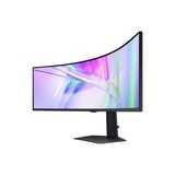 Samsung ViewFinity S9 S95UC 49" Curved UltraWide monitor Zwart, 2x HDMI, DisplayPort, 3x USB-A, USB-B, USB-C, RJ-45