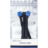SilverStone Voedingskabel SST-PP12-PCIE Zwart, 55cm