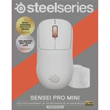 SteelSeries Sensei Pro Mini gaming muis Wit, 100 - 42.000 DPI, 8K, UWB / 6 GHz