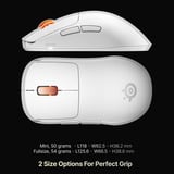 SteelSeries Sensei Pro Mini gaming muis Wit, 100 - 42.000 DPI, 8K, UWB / 6 GHz