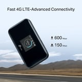 TP-Link 600Mbps LTE-Advanced Mobiele Wifi M7750 wlan lte router Zwart, nano-SIM | Mifi | met accu