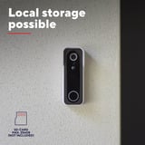 Trust DOORCAM-3000 Slimme WiFi deurbelcamera Wit/zwart, 2.4 GHz wifi