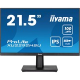 iiyama ProLite XU2292HSU-B6 21.5" monitor Zwart, 100Hz, HDMI, DisplayPort, USB, Audio, AMD FreeSync