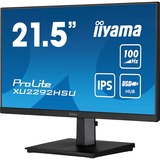 iiyama ProLite XU2292HSU-B6 21.5" monitor Zwart, 100Hz, HDMI, DisplayPort, USB, Audio, AMD FreeSync