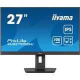 iiyama ProLite XUB2792QSU-B6 27" monitor Zwart (mat), HDMI, DisplayPort, USB, Audio