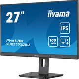 iiyama ProLite XUB2792QSU-B6 27" monitor Zwart (mat), HDMI, DisplayPort, USB, Audio