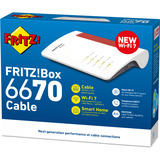 AVM FRITZ!Box 6670 Cable Edition International router Wit/rood
