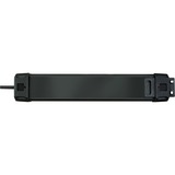 Brennenstuhl Premium-Line 6-voudige stekkerdoos Zwart, 6x stekker, 1,8 meter, 26.000A overspanningsbeveiliging