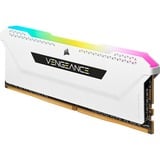 Corsair 16 GB DDR4-3200 Kit werkgeheugen Wit, CMH16GX4M2E3200C16W, Vengeance RGB PRO SL, XMP 2.0