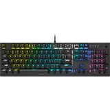 Corsair K60 RGB PRO LOW PROFILE Mechanisch Gaming toetsenbord Zwart, US lay-out, Cherry MX Low Profile Speed, RGB leds