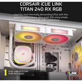 Corsair iCUE LINK TITAN 240 RX RGB refurbished waterkoeling Wit