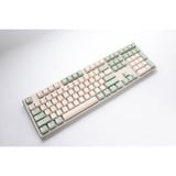 Ducky One 3 Matcha mechanisch toetsenbord Crème, US lay-out (QWERTY), Cherry MX Brown, 100%, PBT Double Shot, hot swap