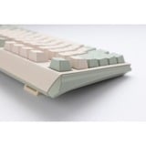 Ducky One 3 Matcha mechanisch toetsenbord Crème, US lay-out (QWERTY), Cherry MX Brown, 100%, PBT Double Shot, hot swap