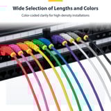  Dunne CAT6 Ethernet Kabel 2,5m Paars