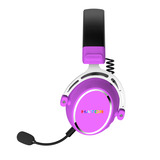 Hator Hypergang 3 Wireless - Cyber-Violet over-ear gaming headset Paars, RGB, 2.4GHz / Bluetooth / USB