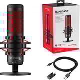 HyperX QuadCast microfoon Zwart/rood