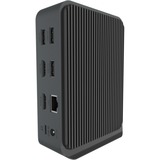 ICY BOX IB-DK2261AC dockingstation Antraciet, USB-A, USB-C, HDMI, SD, MicroSD