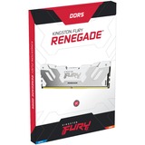 Kingston FURY 32 GB DDR5-6800 Kit werkgeheugen Wit, KF568C36RWK2-32, Renegade, XMP
