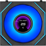 Lian Li UNI FAN SL-INF LCD FLEX RGB case fan Zwart, 120 x 124 x 28 mm, PWM