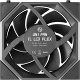Lian Li UNI FAN TL LCD FLEX RGB case fan Zwart, 124 x 120 x 28 mm, PWM
