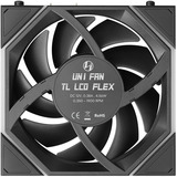 Lian Li UNI FAN TL LCD FLEX RGB case fan Zwart, 124 x 120 x 28 mm, PWM