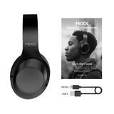MIXX SteamQ C1 Wireless Headphones over-ear headset Zwart, Bluetooth 5.0