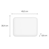 Mill Steel WiFi paneelverwarming PA400WIFI4, 400 Watt convector Wit, wifi 2,4 GHz (wifi 6), Bluetooth 5.2, Zigbee 3.0 + App