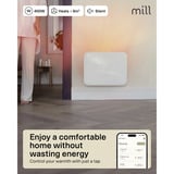 Mill Steel WiFi paneelverwarming PA400WIFI4, 400 Watt convector Wit, wifi 2,4 GHz (wifi 6), Bluetooth 5.2, Zigbee 3.0 + App