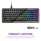 NZXT Function Elite MiniTKL, gaming toetsenbord Zwart, US lay-out, NZXT Swift, NZXT Swift, 80%, Hot-swappable