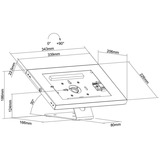 Neomounts by Newstar DS15-630WH1 tafelblad/wand tablethouder bevestiging Wit