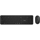 Qware Eastbourne draadloze combo, desktopset Zwart, EU lay-out (QWERTY), Membraan, 800 - 1600 DPI, 2,4 GHz USB | Bluetooth