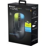 Roccat Kone Pro Air  gaming muis Zwart, 19000 Dpi, RGB led, USB, Bluetooth
