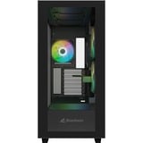 Sharkoon Rebel C60 RGB midi tower behuizing Zwart | 2x USB-A | 1x USB-C | RGB | Tempered Glass