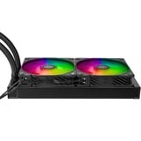 SilverStone NovaPeak 240 ARGB waterkoeling Zwart, 4 Pin PWM