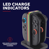 Trust GXT 1256 Laaddock voor Joy-Con 2 oplader Zwart, 4x USB-C, Nintendo Switch 2