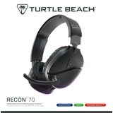 Turtle Beach Ear Force Recon 70P Black (2024) over-ear gaming headset Zwart, PS4, PS5, Xbox Series X|S, Xbox One, Switch, PC, Mobile