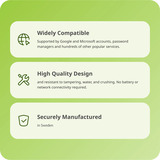 Yubico YubiKey 5 NFC security key Zwart, USB-A, NFC